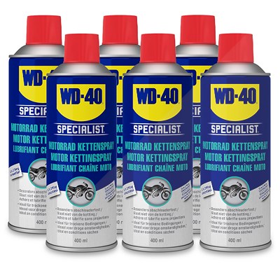 Wd-40 6x 400ml Motorrad Kettenspray [Hersteller-Nr. 56786/46NBA] von WD-40