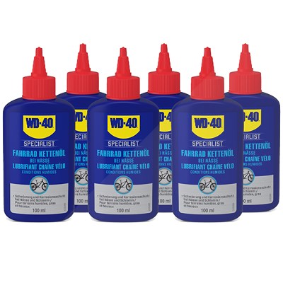 Wd-40 6x SPECIALIST 100ml Fahrrad Kettenöl bei Nässe von WD-40