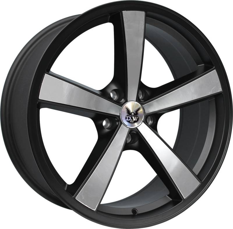 D&W Le Mans neroinox 7x17 5/112 ET38 VW Caddy / Caddy Maxi 2K, 2KN Alu felgen von in.pro.