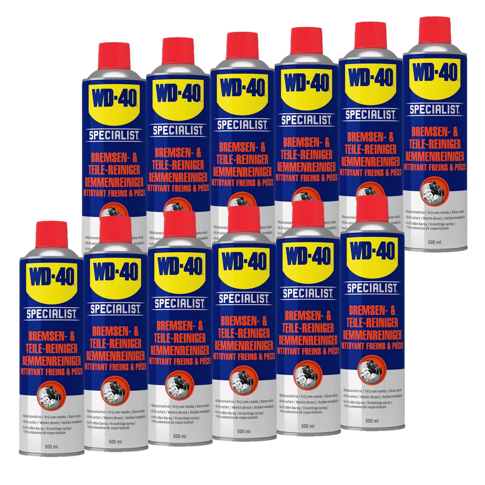 WD-40 Specialist Bremsen- und Teilereiniger, 500 ml (12x500 ml) von WD-40