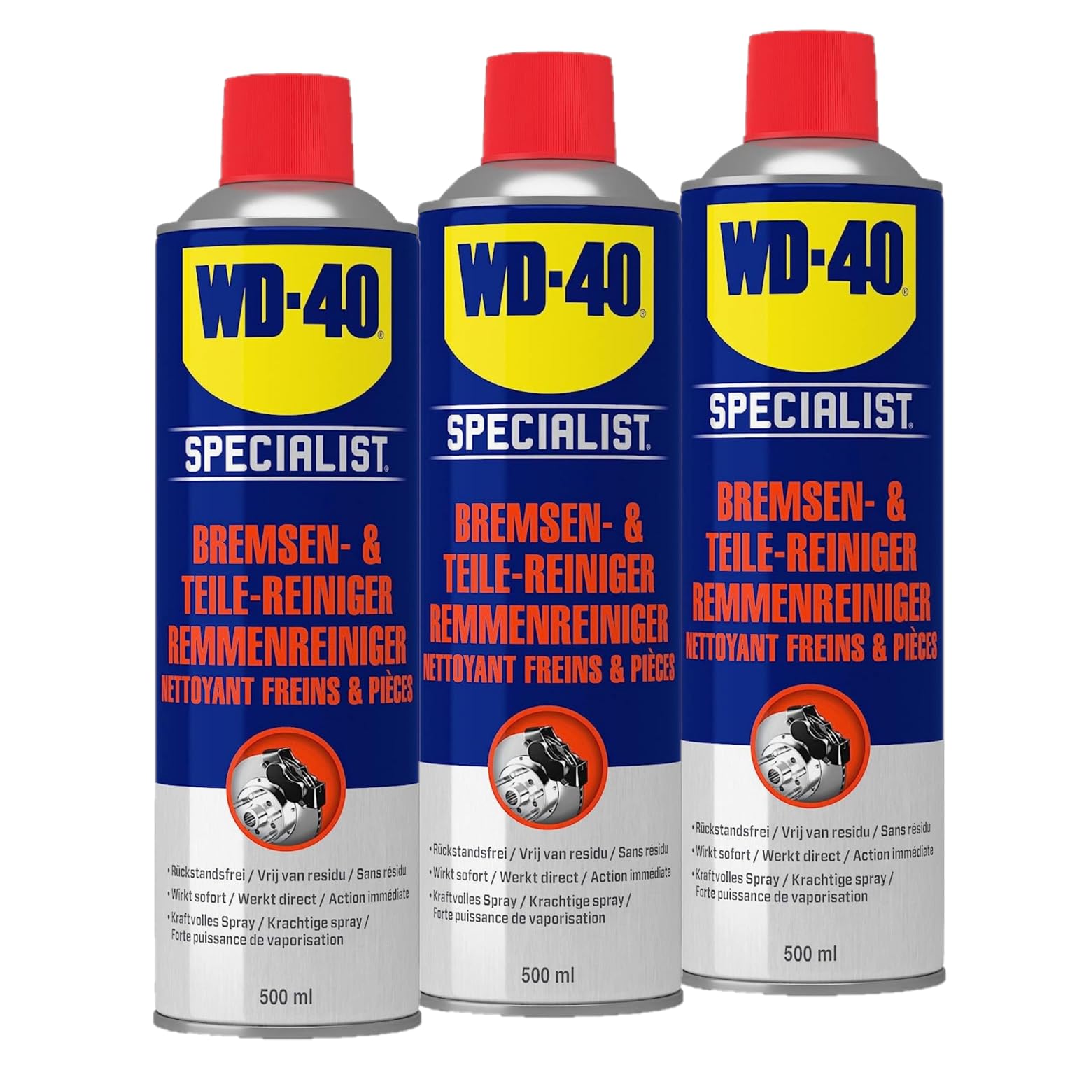 WD-40 Specialist Bremsen- und Teilereiniger, 500 ml (3x500 ml) von WD-40