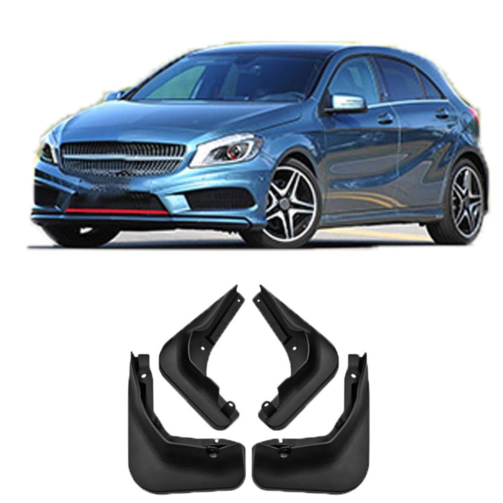 Auto-Kotflügel, kompatibel mit Mercedes-Benz A Class Hatchback 2013-2018, Schmutzfänger von WDDZTMNB