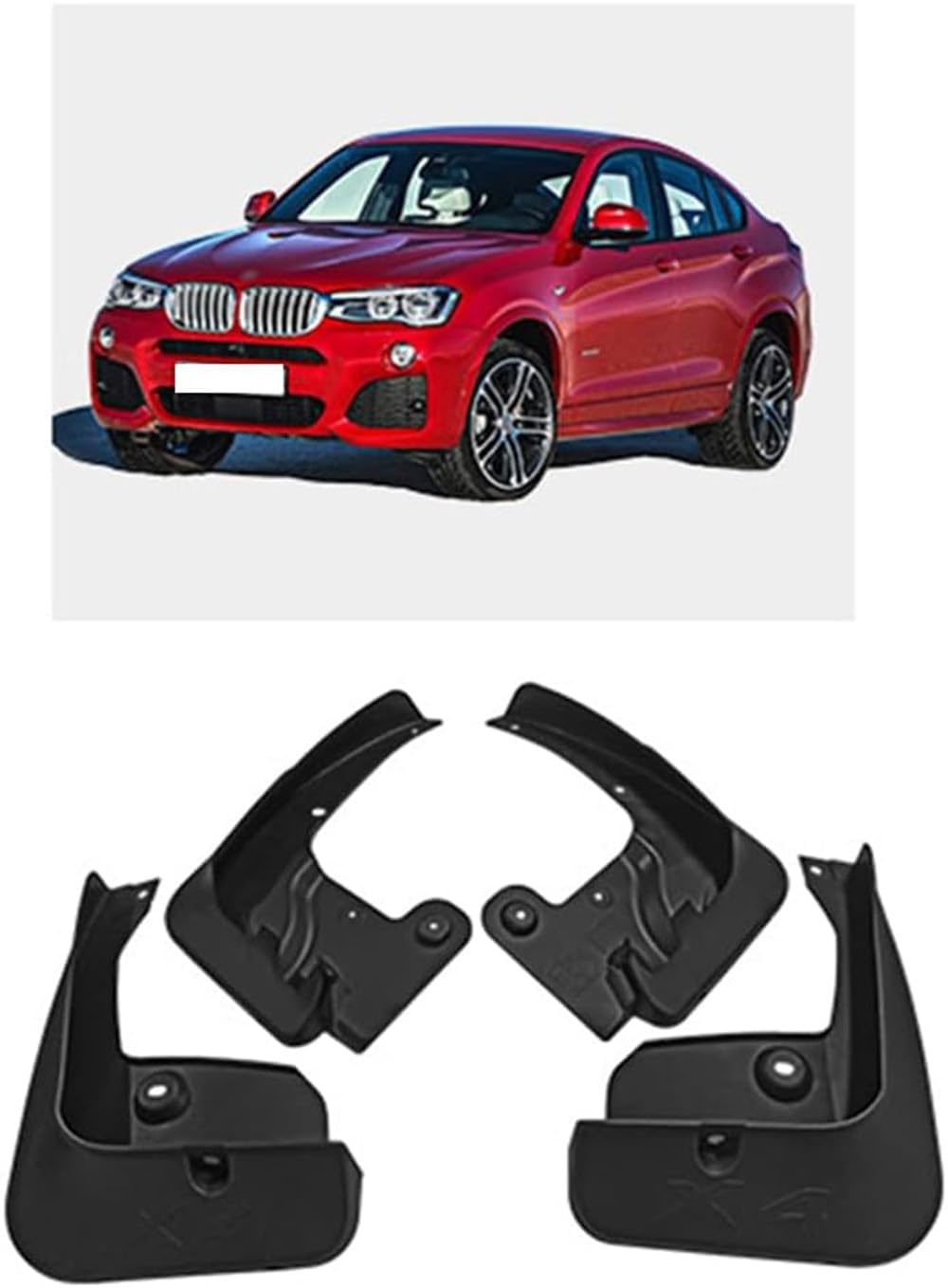 Autokotflügel,kompatibel mit BMW X4 X F26 2014-2018, Schmutzfänger Kotflügel von WDDZTMNB
