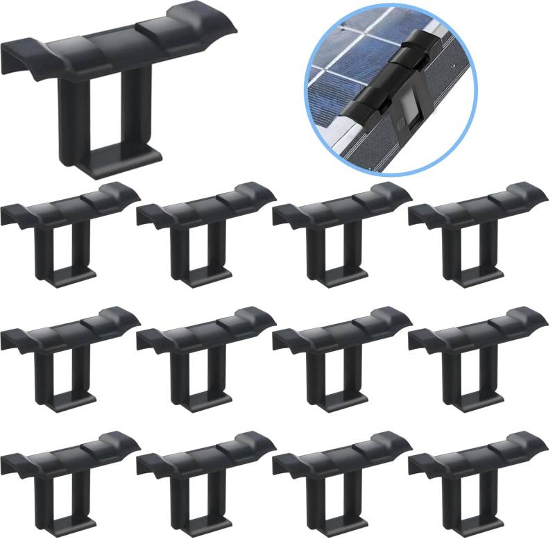 Solarpanel Wasserablauf Clips Schlammentfernungsclip 20Stk Ablauf Clips 35mm Entwässerungsclip Solar Clips für PV Solarpanelen Solarmodul Wasserablauf Reinigungs von WDZGX