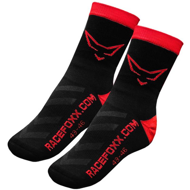 Racefoxx Motorrad Socken, Socke, Sportsocken, Strumpf mit CoolPlus (43-46) von WE ARE RACING. RACEFOXX.COM