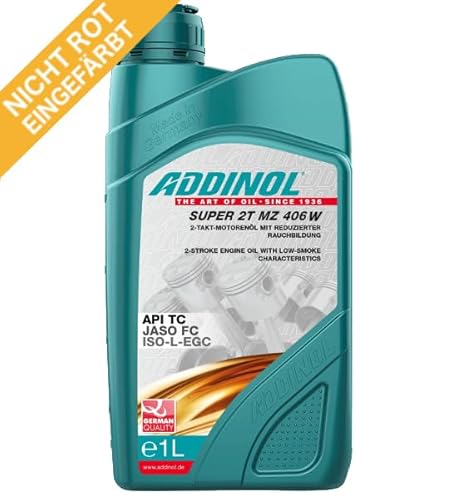 ADDINOL 1 x 1 Liter SUPER 2T MZ 406 W - NEUTRAL/Nicht rot eingefärbt von WECTOL OIL & CARCARE PRODUCTS