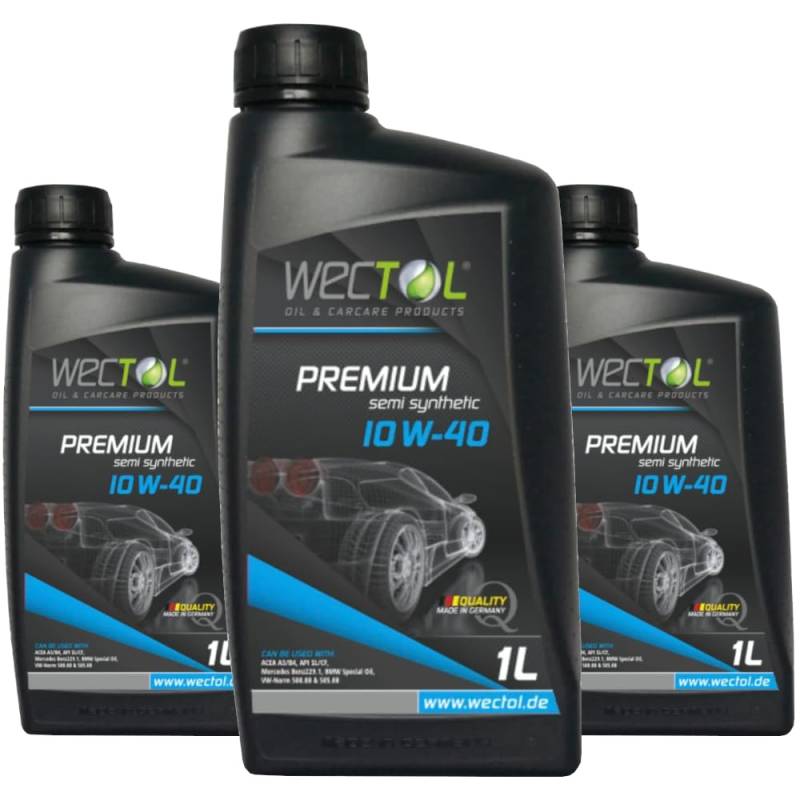 WECTOL 10W-40 Premium 10w40 / 3x1 Liter von WECTOL OIL & CARCARE PRODUCTS