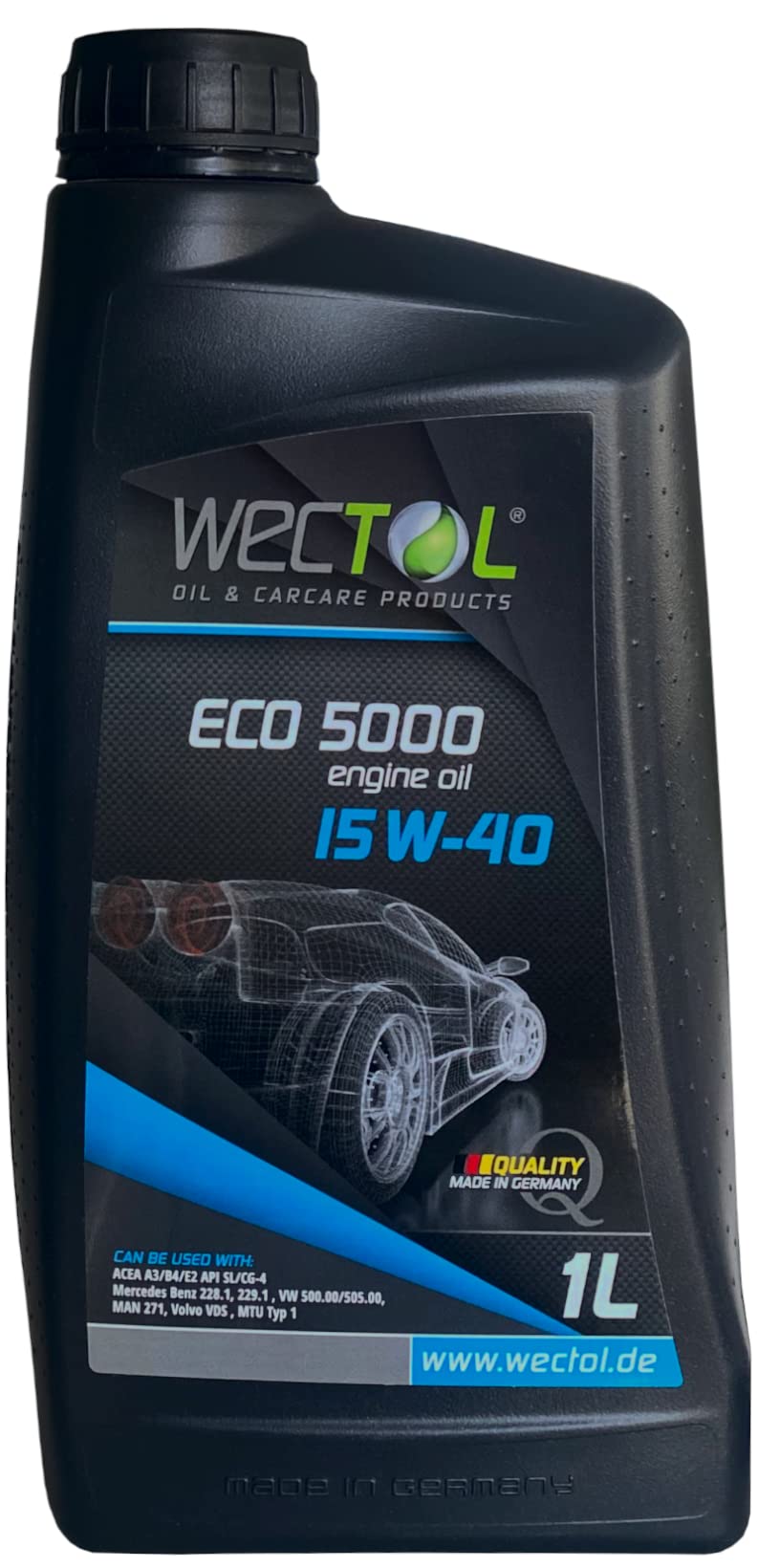 Wectol Eco 5000 15W-40 Motoröl / 1 Liter von WECTOL OIL & CARCARE PRODUCTS