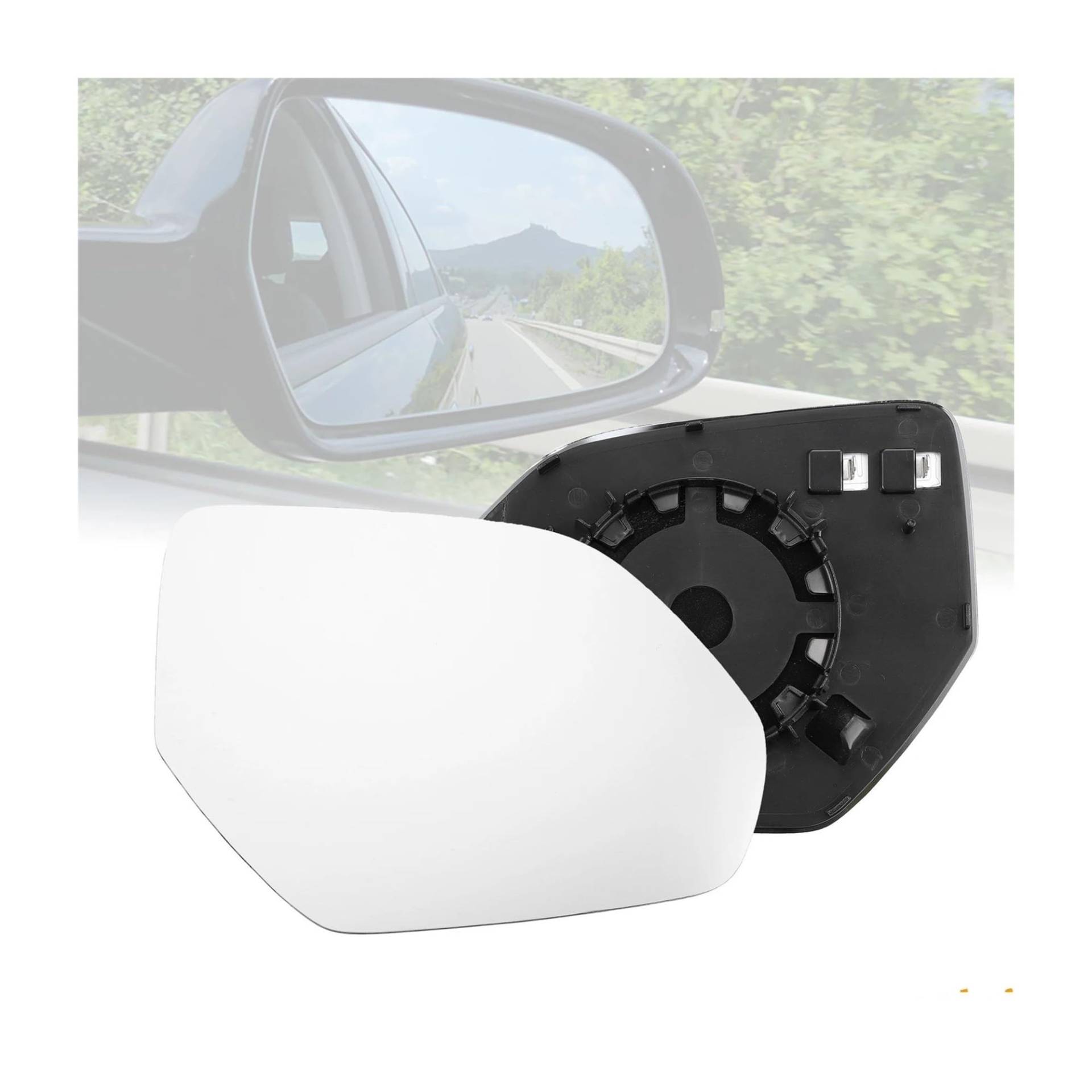 Beheiztes Rückspiegelglas Für Die Linke Fahrerseite Mit Trägerplatte Für A-udi Q8 2019 2020 2021 2022 Außenspiegelglas(Right Side) von WEFOLEN