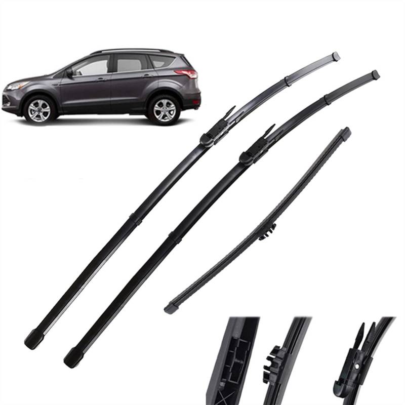 WEHOMY Scheibenwischer Vorne Und Hinten Wischerblätter Set Für Ford Für Kuga MK 2 Für Escape C520 2012-2018 Windschutzscheibe Windschutzscheibe Fenster 28 ""+ 28"" + 11 "" von WEHOMY