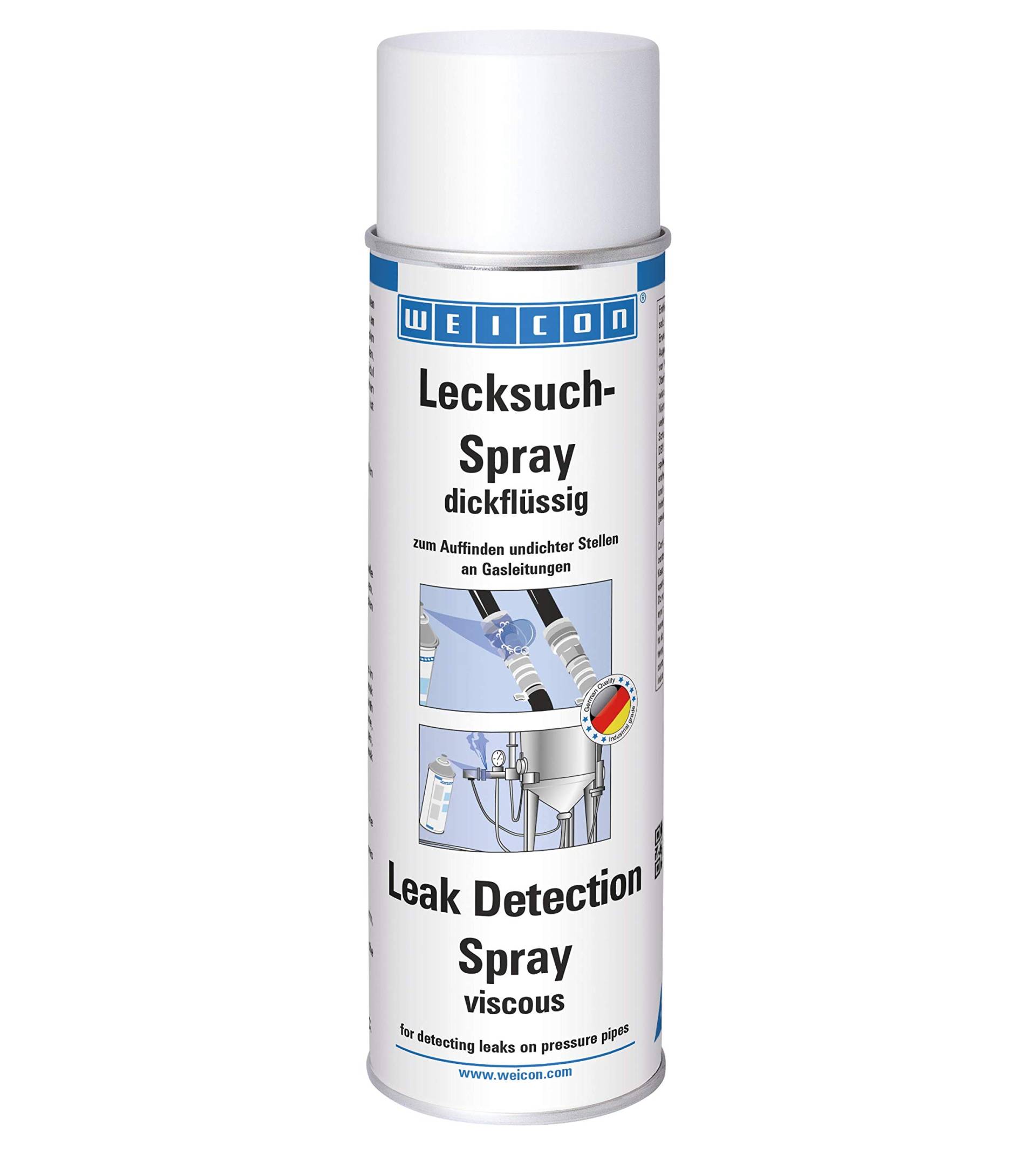 WEICON Lecksuch-Spray dickflüssig |400 ml | leichtes Auffinden von Undichtigkeiten an Druckleitungen | schaumbildend | für senkrechte Stellen von WEICON