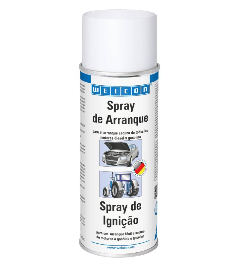 WEICON Starter-Spray / 400 ml / Starthilfe-Spray für einfaches und sicheres Starten von Motoren / Auto / Motorrad / Benzin / Diesel von WEICON