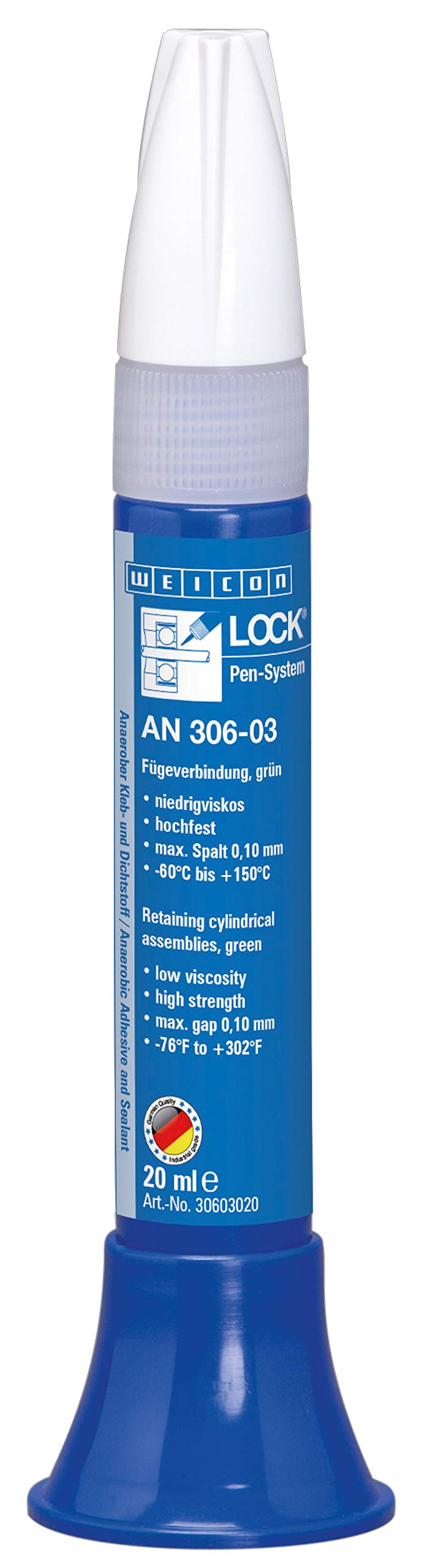 WEICONLOCK AN 306-03 20 ml Fügeverbindung Lager Wellen Buchsen, niedrigviskos von WEICON