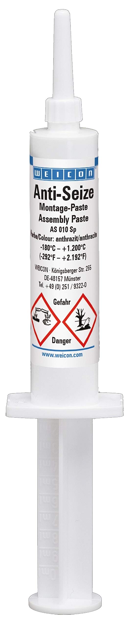 Weicon 26000001 Anti-Seize Montagepaste 10g hitzebeständiger Schutz gegen Korrosion von WEICON