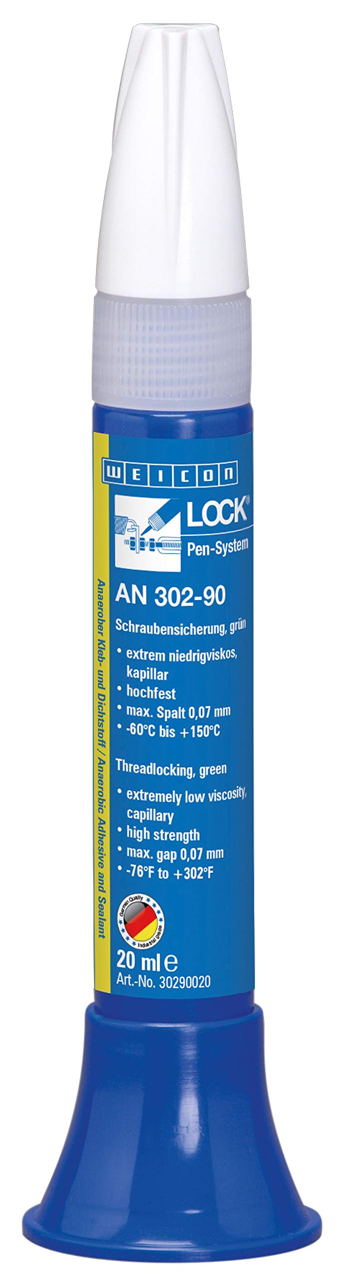 Weicon WEICONLOCK AN 302-90 20 ml Schraubensicherung, zum Abdichten von Haarrissen von WEICON