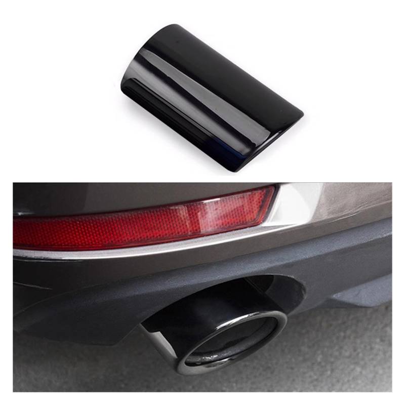 Auspuffblende Für A3 8V 8P Für Sportback Endrohr Edelstahl Auto Auspuffrohr Spitzenabdeckung Auto Endrohrblenden(76mm Black) von WEIFANAA