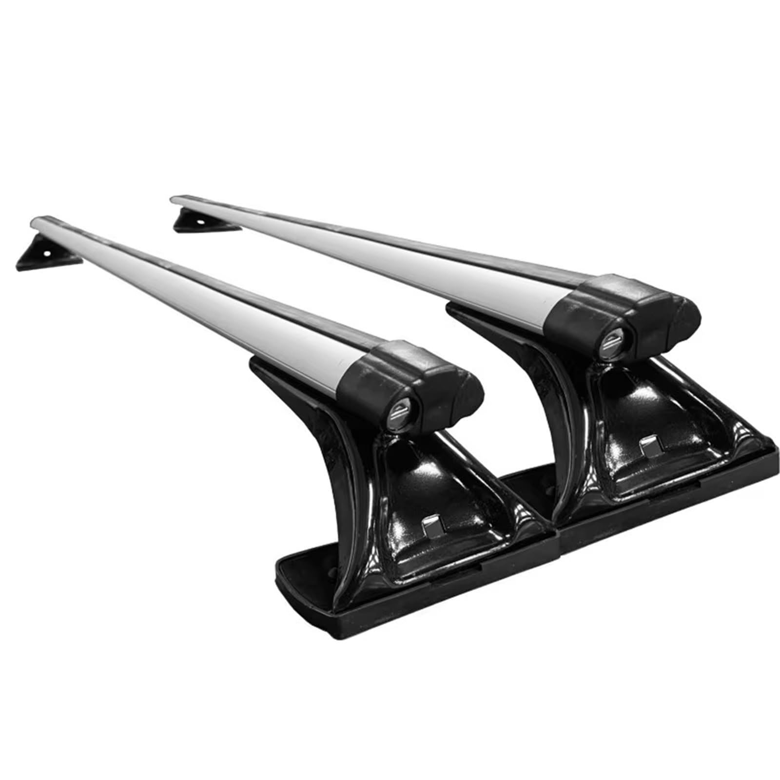 Autos Dachträger 125 cm 135 cm Universal-Auto-Dachträger-Set Kein Original-Dachreling-Querträger-Gepäckträger Aus Aluminiumlegierung Erforderlich Gepäckablage Querträger(125cm Black) von WEIFANAA