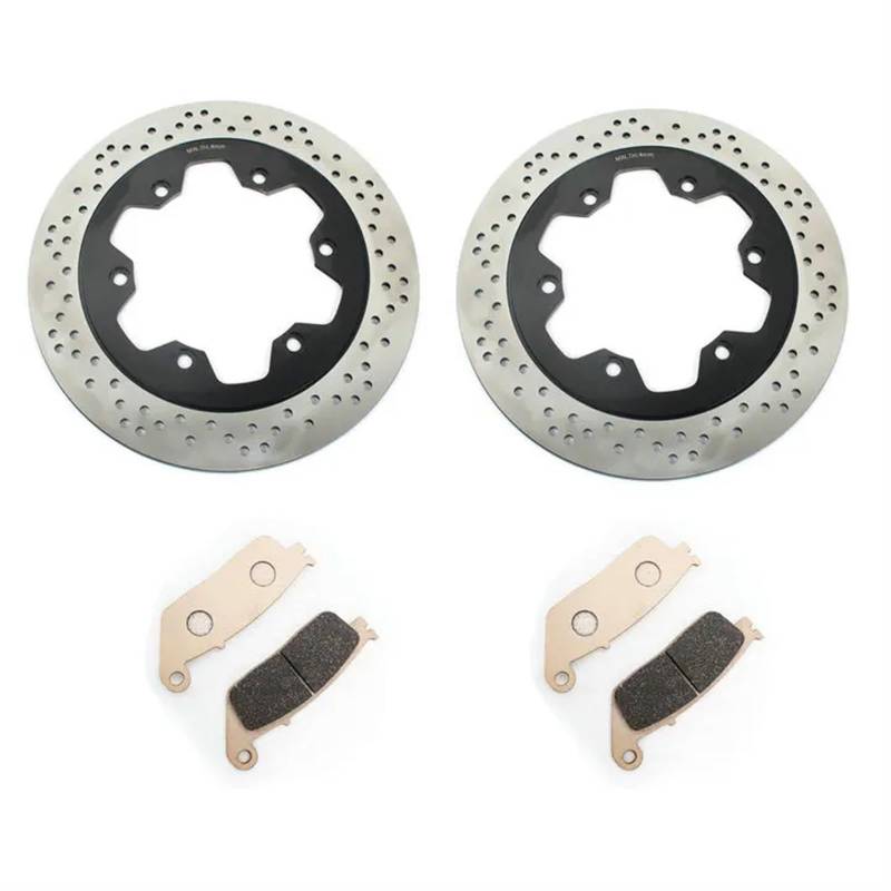 Bremsscheibe Motorrad Für Triumph Für Thunderbird 885 1998-2003 Für Tiger 955icc 2001-2004 310mm Vorne Bremsscheiben Scheiben Rotoren + Pads Set Motorrad Bremsscheibe von WEIFANAA