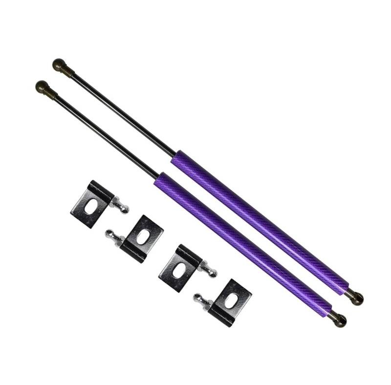 Dämpfer Gasfeder Für Mitsubishi Für Lancer Für Evolution 7/8/9 Front Hood Bonnet Gas Streben Lift Unterstützung Stangen Zylinder Schock Dämpfer Kolben Motorhaube Gasfeder(Carbon Fiber Purple) von WEIFANAA