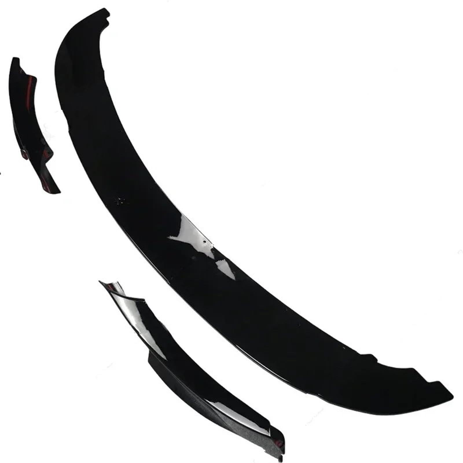 Front Spoiler Lippe Für 3er E90 E91 Für LCI Sport 2009-2012 4 STÜCKE Glanz Schwarz Auto Vorderen Stoßfänger Lippe Spoiler Body Kit ABS Auto Frontspoiler Lippe(One Set Gloss Black) von WEIFANAA