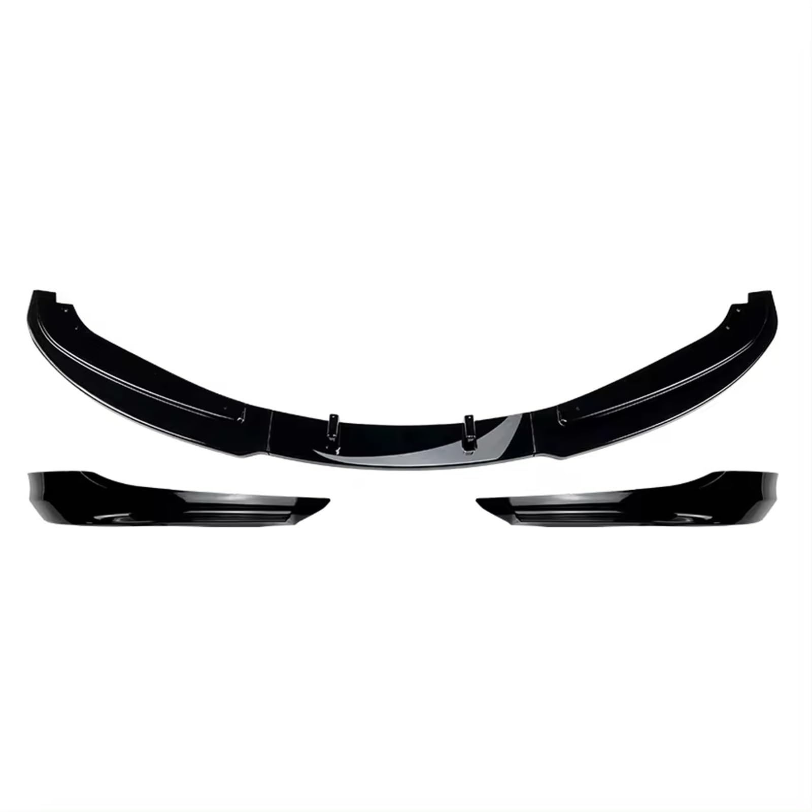 Front Spoiler Lippe Für 3er E90 E91 LCI 320i 330i 2009-2012 Auto Frontspoilerlippe Splitter Diffusor Body Kits Spoiler Stoßstange Schutzfolie Auto Frontspoiler Lippe(Gloss Black Set) von WEIFANAA