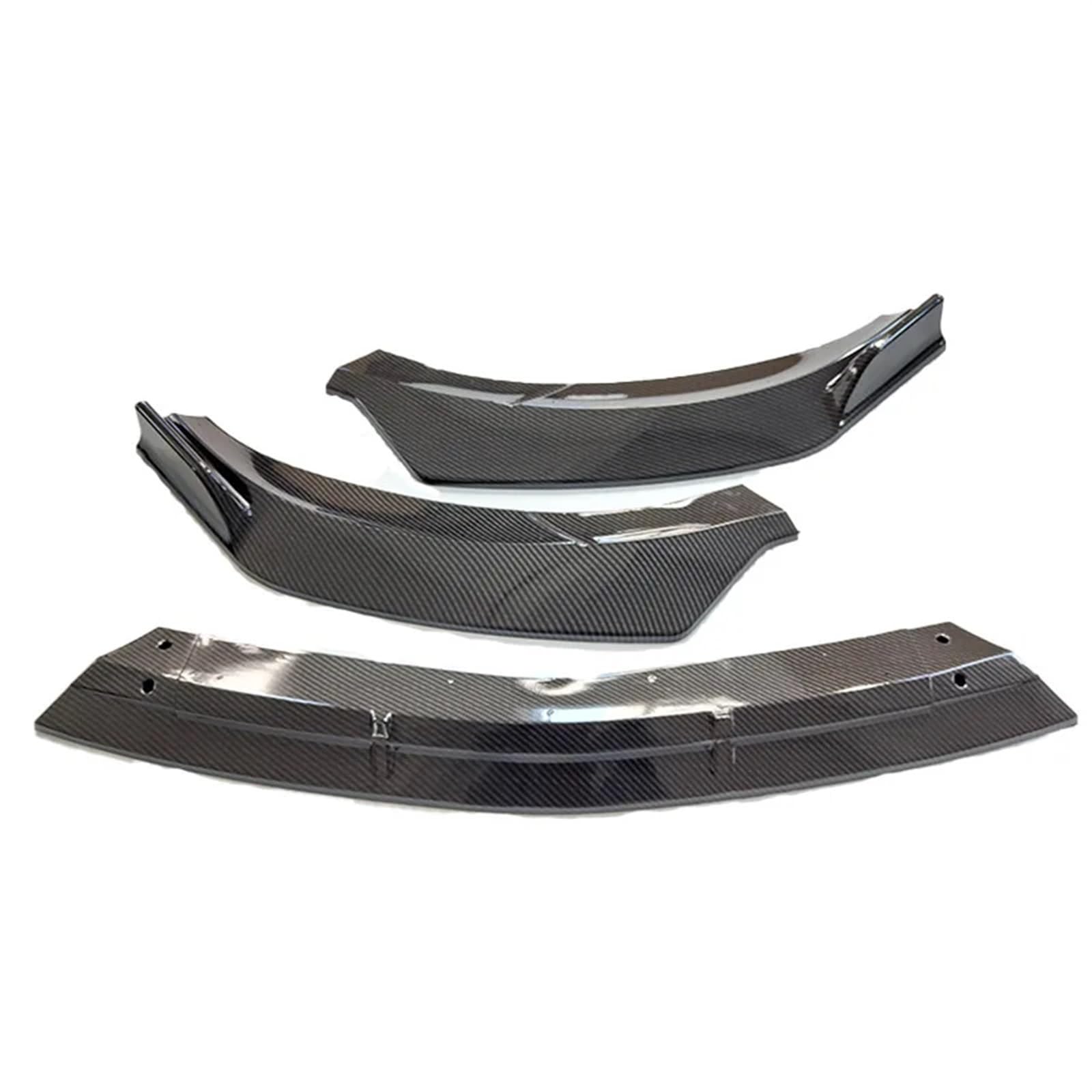 Front Spoiler Lippe Für Benz Für CLA Klasse C117 W117 2016-2019 Front Stoßstange Splitter Lip Spoiler Diffusor Schutz Schutz Abdeckung Trim Auto Frontspoiler Lippe(Carbon Look) von WEIFANAA