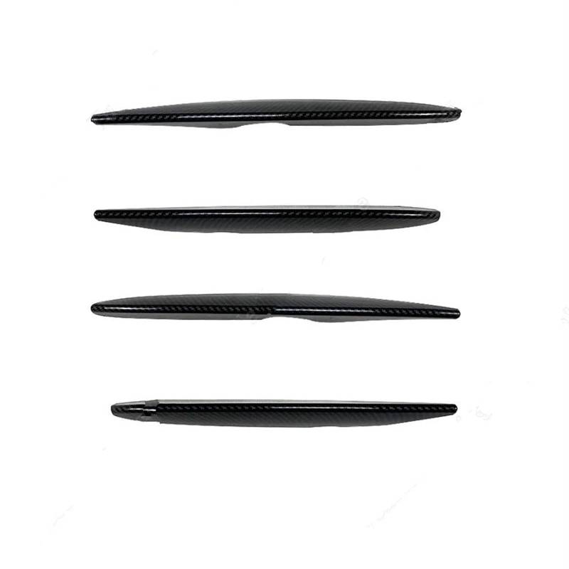 Front Spoiler Lippe Für Benz Für GLC Klasse X253 Für GLC260 300 2016-2019 ABS Auto Front Stoßstange Splitter Spoiler Nebelscheinwerfer Trim Windmesser Auto Frontspoiler Lippe(4Pcs Carbon Look) von WEIFANAA