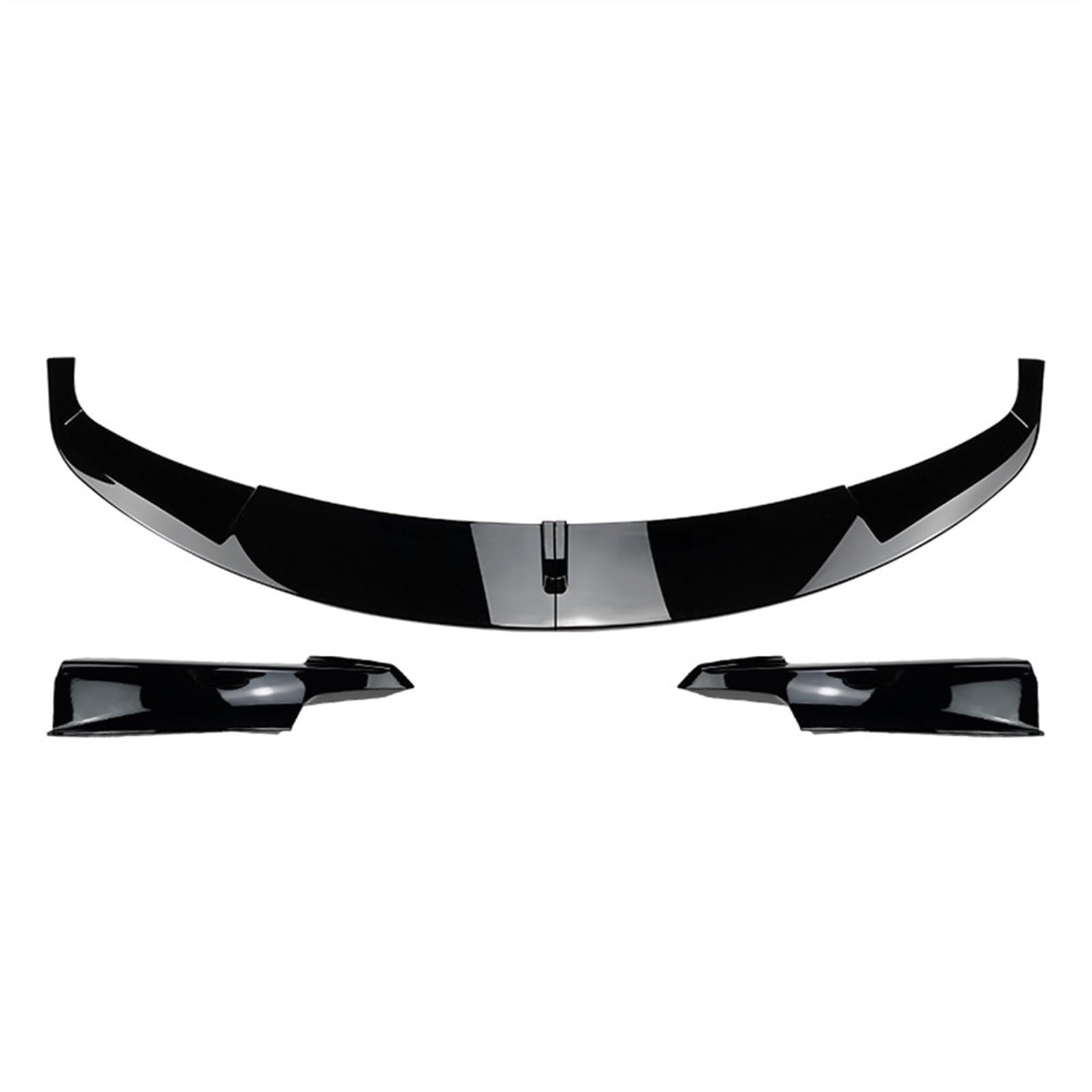 Front Spoiler Lippe Für F30 F31 Tech Sport 2012-2018 Auto Frontstoßstange Lip Spoiler Glänzend Schwarz Oder Carbon Fiber Look Body Kit Auto Frontspoiler Lippe(Glossy Black) von WEIFANAA