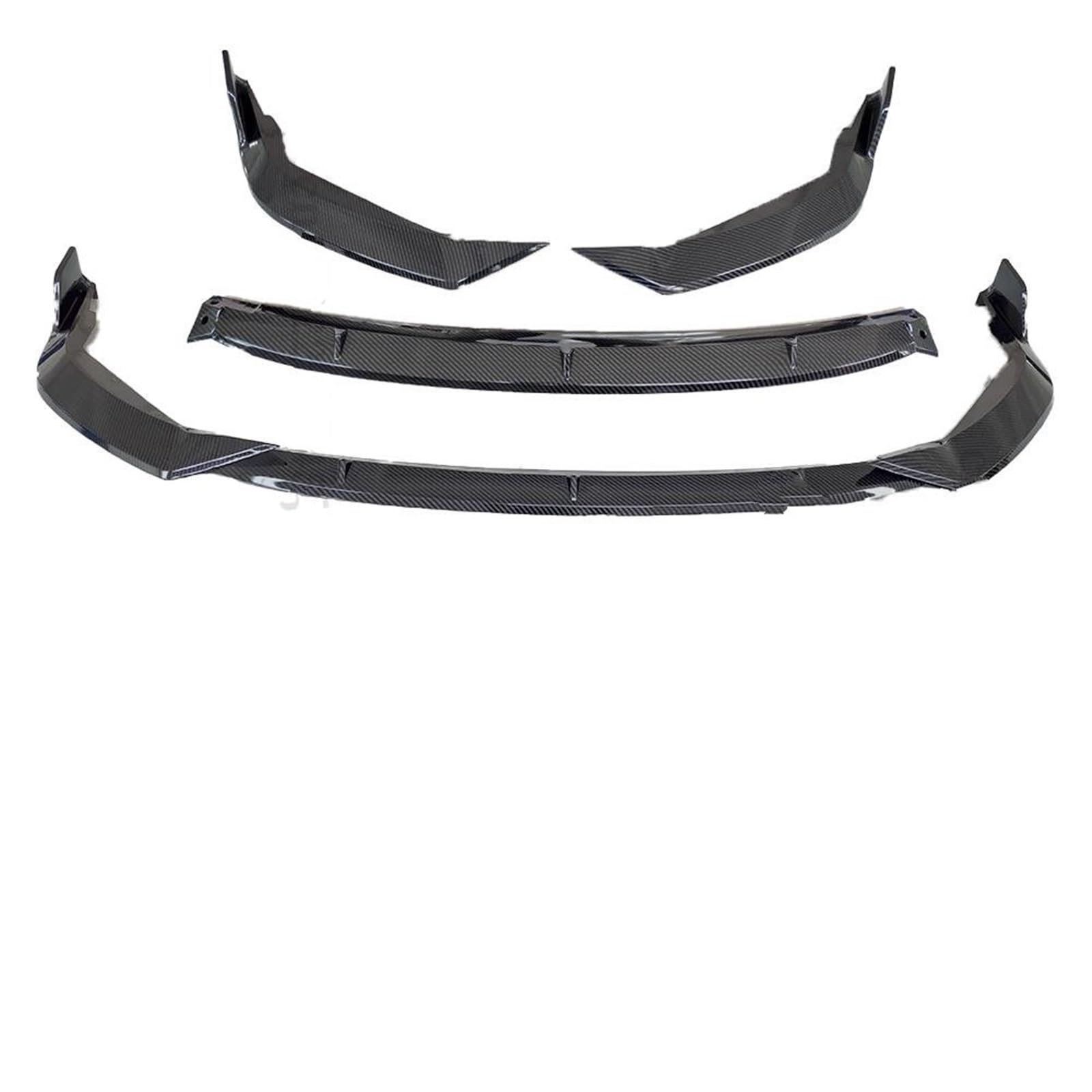 Front Spoiler Lippe Für Toyota Für Corolla 2019 2020 2021 Diffusor Spoiler Deflektor Schutz Schutz Außen Teil Trim Front Stoßstange Lippe Kinn Auto Frontspoiler Lippe(Carbon Look) von WEIFANAA