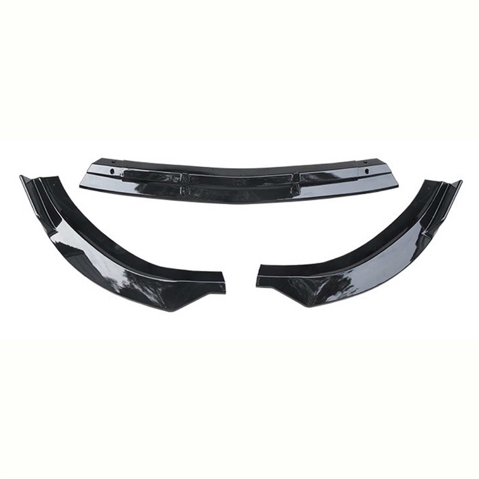 Front Spoiler Lippe Für W205 S205 C-Klasse C200 C300 C400 2018-2021 Für Style Frontspoilerlippe Splitter Kit Guards Protector Auto Frontspoiler Lippe(Gloss Black) von WEIFANAA