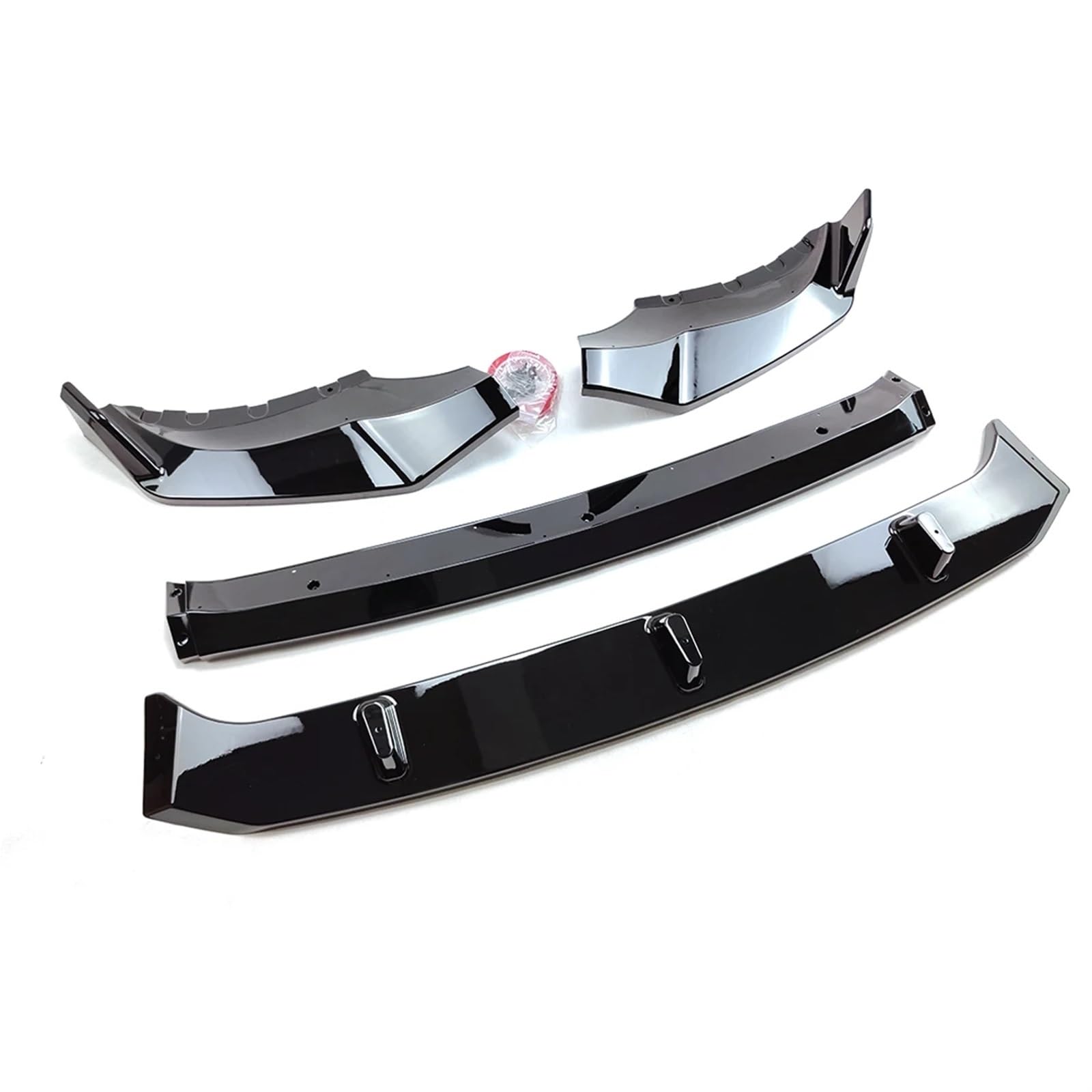 Front Spoiler Lippe Für X5 G05 Sport 19-2023 Stoßstangendiffusor Spoilerlippe Glänzend Schwarz Carbon Fiber Look Autozubehör 4STK Auto Frontspoiler Lippe(Glossy Black) von WEIFANAA