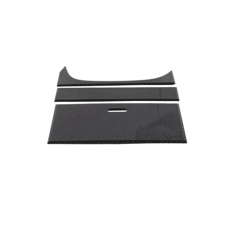 Interieur Zubehör Für Jaguar Für F-Type 2013-2024 ABS Carbon Fiber/Matt Schwarz Center Console Storage Box Panel Cover Borte Aufkleber Auto Innenraum(Carbon Fiber) von WEIFANAA