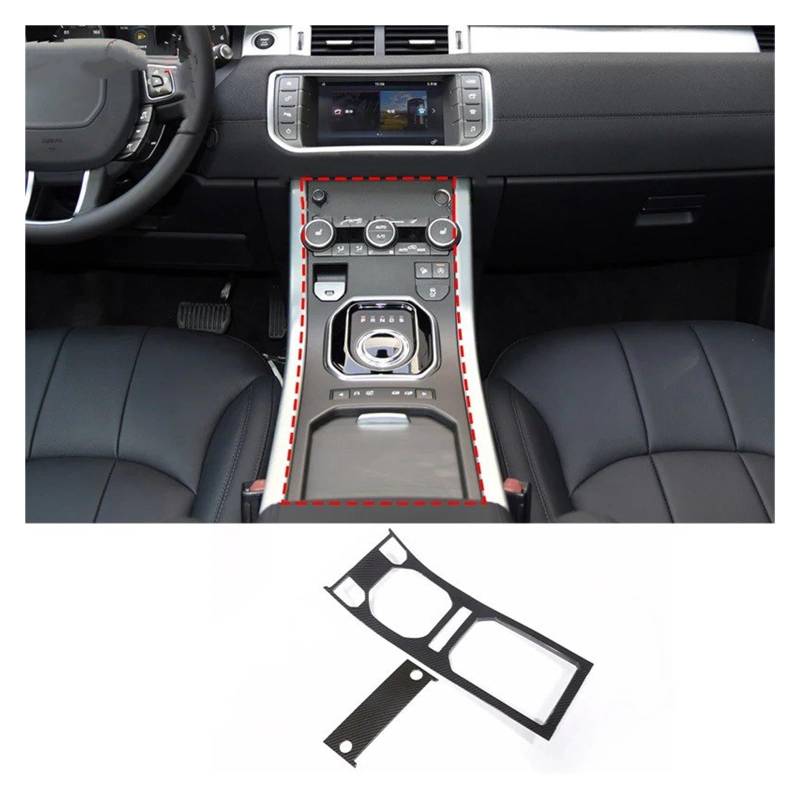 Interieur Zubehör Für Land Für Rover Für Range Für Rover Für Evoque 2011-2018 ABS Car Center Control Panel Lenkradverkleidung Aufkleber Zubehör Auto Innenraum(E) von WEIFANAA