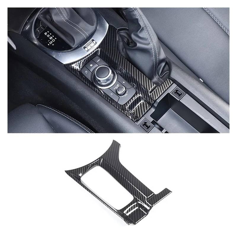 Interieur Zubehör Für Mazda MX-5 MX5 2016 2017 2018 2019 2020 2021 2022 2023 ABS Auto Konsole Getriebe Dekorative Panel Auto Innenraum(Style B Carbon Fiber) von WEIFANAA