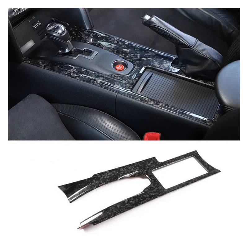 Interieur Zubehör Für Nissan Für GTR R35 2008-2016 Kohlefaser Auto Center Console Gear Panel Rahmen Dekoration Auto Innen Modellierung Zubehör Auto Innenraum(LHD Forging) von WEIFANAA