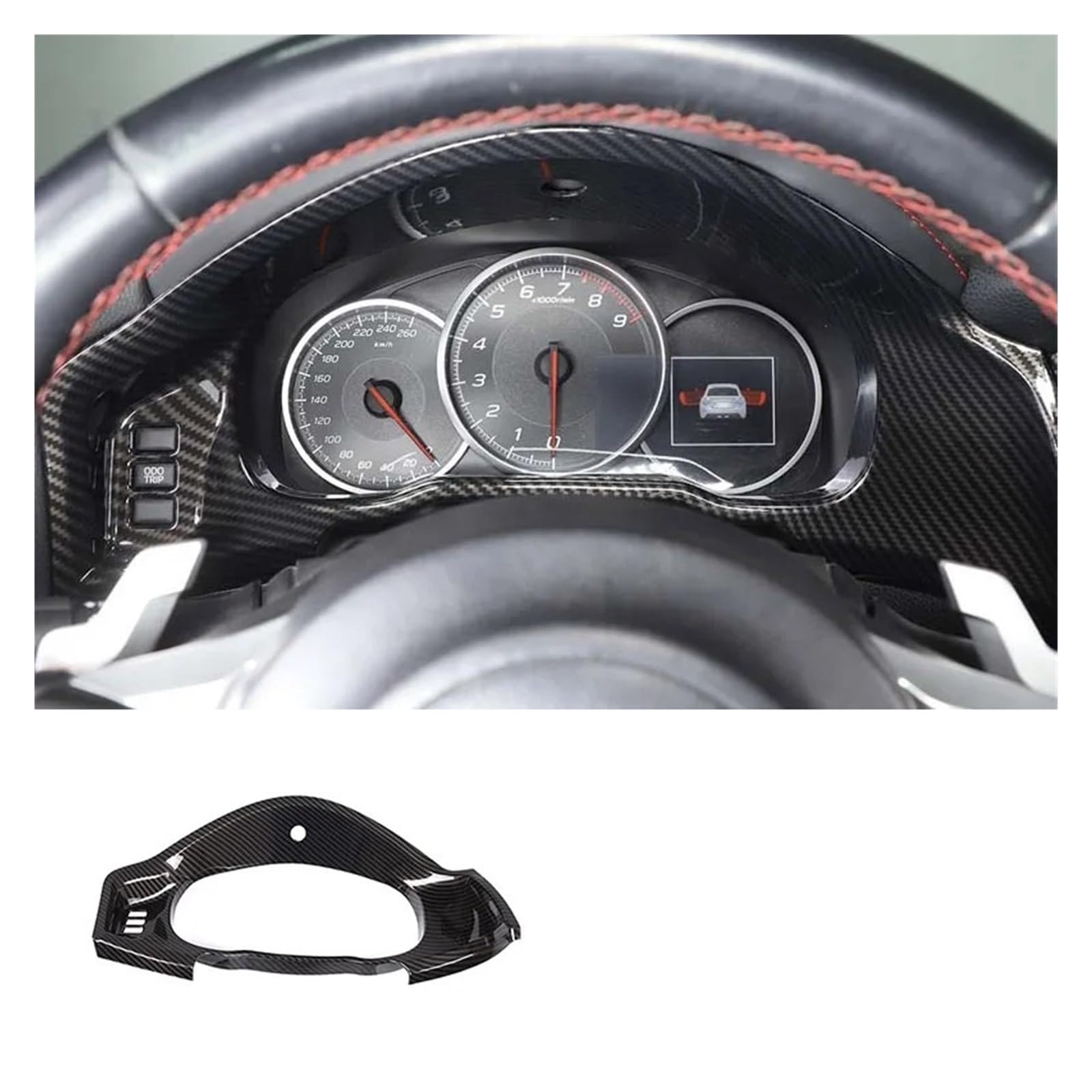 Interieur Zubehör Für Subaru Für BRZ Für Toyota 86 GT86 2012-2020 ABS Auto Shift Armlehne Panel Aufkleber Innen Auto Modifikation Zubehör 2 Stück Auto Innenraum(L) von WEIFANAA