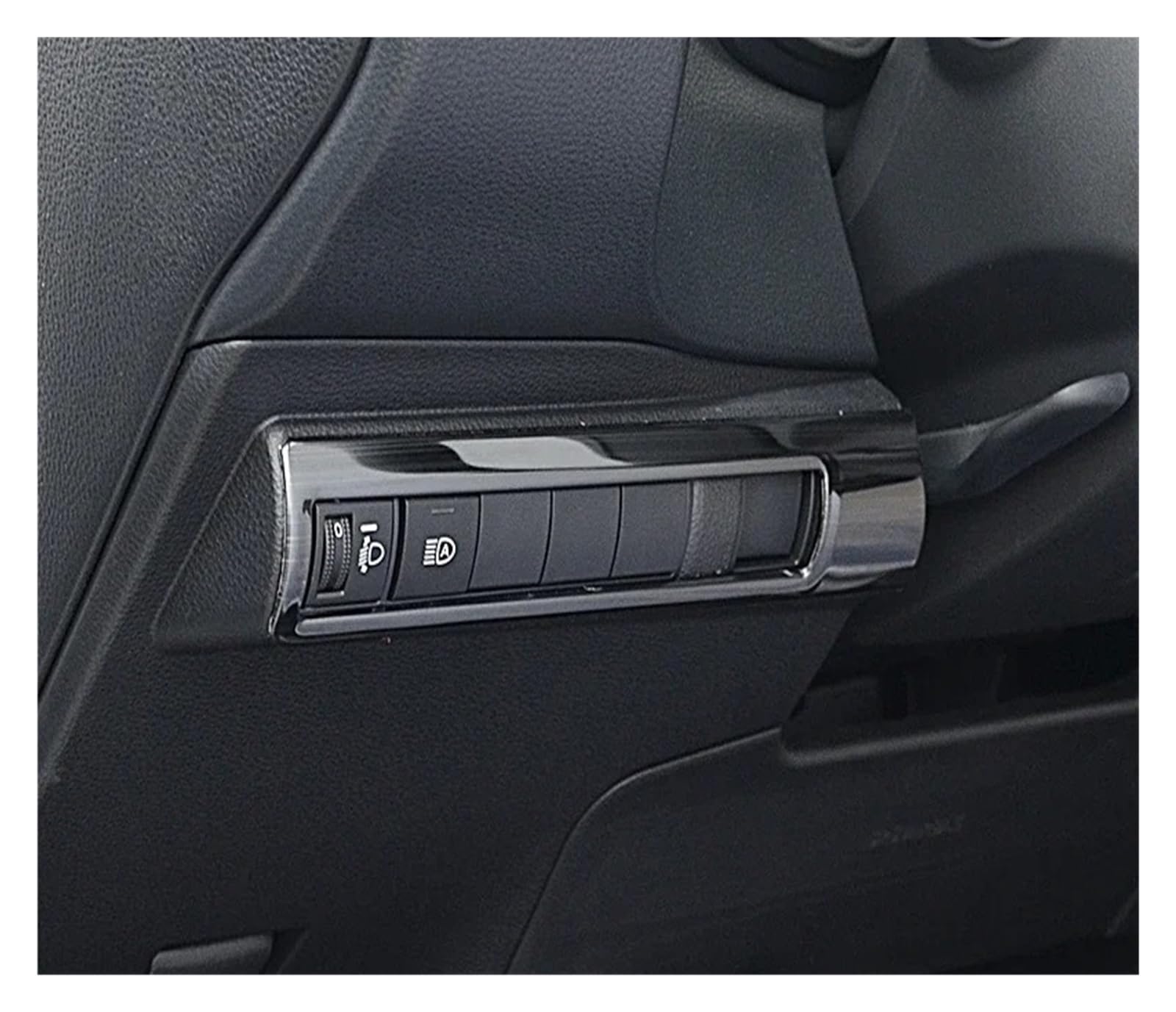 Interieur Zubehör Für Toyota Für Corolla E210 2019 2021 2022 2023 2024 Auto Kopf Lampe Licht Schalter Scheinwerfer Einstellung Knob Panel Control Trim Auto Innenraum(Black Brushed) von WEIFANAA