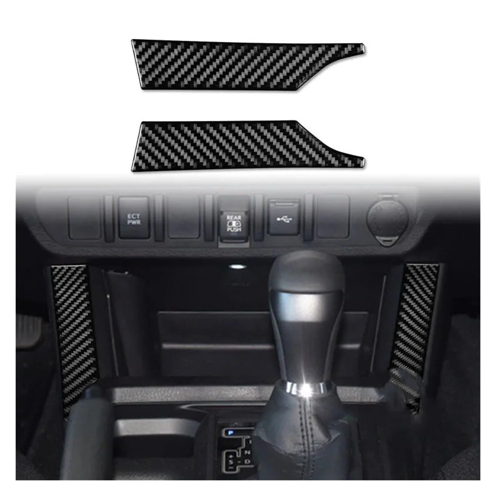 Interieur Zubehör Für Toyota Für Tacoma 2015 2016 2017 2018 2019 2020 Schwarz Carbon Fiber Automotive Innen Dekoration Panel Aufkleber Auto Innenraum(G) von WEIFANAA