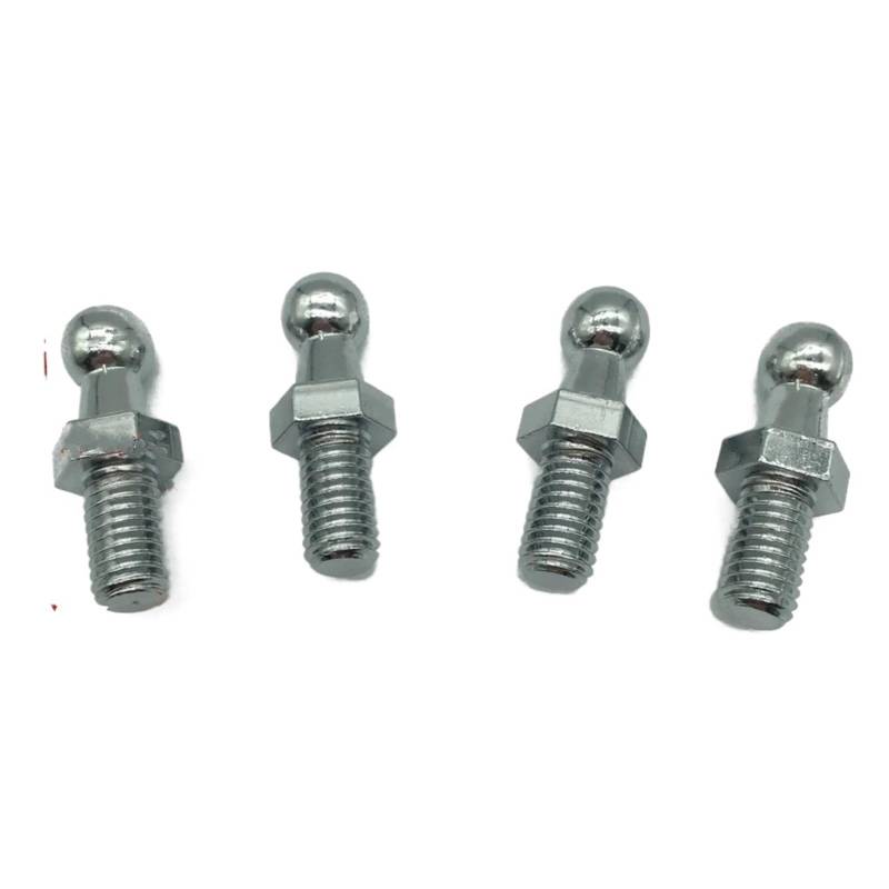 Kofferraum Gasfeder 4 Stücke M8/M6 Universal 10mm Hinten Boot Vorderen Motorhaube Gas Strut End Fitting Stecker Kugelbolzen Joint Ventil Frühling Schraube Auto Kofferraum Gasfedern(4pcs-M8) von WEIFANAA