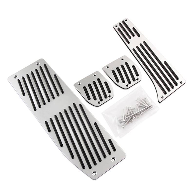 Pedalauflage Für 1,3 Serie Für X1 E39 E46 E87 E90 E91 Nicht Bohren Rutschfeste Beschleuniger Gas Kraftstoff Bremse Fußstütze Pedal Pads Bremse Pedalkappen(Drill 4pieces for MT) von WEIFANAA