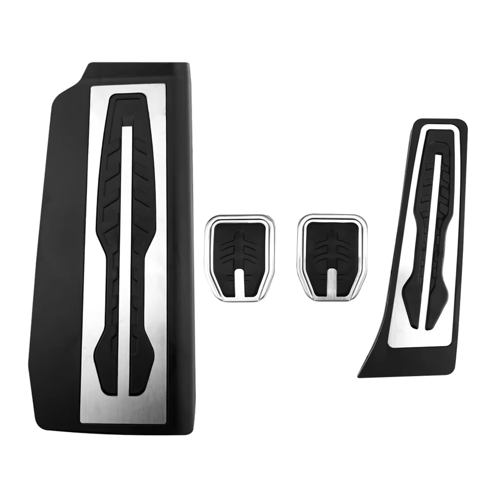 Pedalauflage Für 7 Serie 740i 750i 750Li G11 G12 LHD Auto Pedal Abdeckung Gas Kraftstoff Bremspedal Rutschfeste Fußstütze Pedal Pad Bremse Pedalkappen(4pieces MT with rest) von WEIFANAA