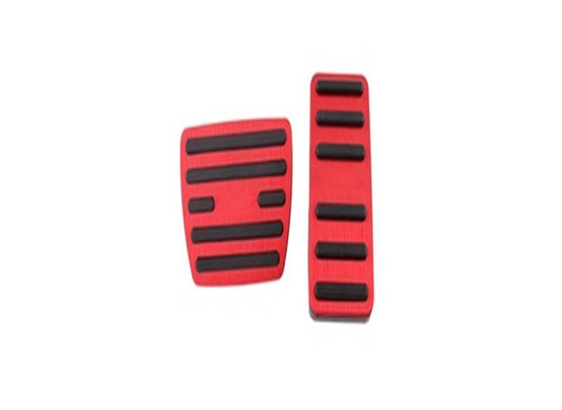 Pedalauflage Für Accord 10th 2018 2019 2020 2021 2022 Aluminium Auto Accelerator Kraftstoff Bremspedale Abdeckung Anti-Slip Pads Fall Bremse Pedalkappen(Red) von WEIFANAA