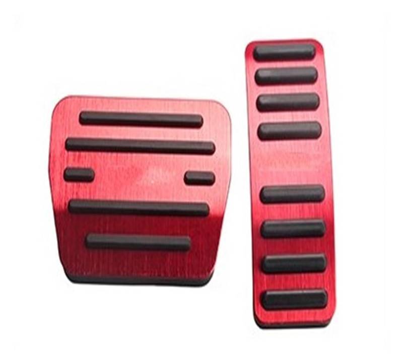 Pedalauflage Für Chery Für Omoda 5 Für Omoda Für C5 2022 2023 2024 Auto Gaspedal Bremspedale Abdeckung Nicht-slip Pad Bremse Pedalkappen(AT Red) von WEIFANAA