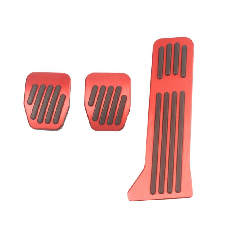 Pedalauflage Für Mazda 2 3 6 Für Dome BM GL GJ Für CX-5 CX5 KE KF CX3 Für CX-3 CX7 Auto Gaspedal Fußstütze Bremse Kupplung Pedal Pad Bremse Pedalkappen(MT 3pieces Red) von WEIFANAA