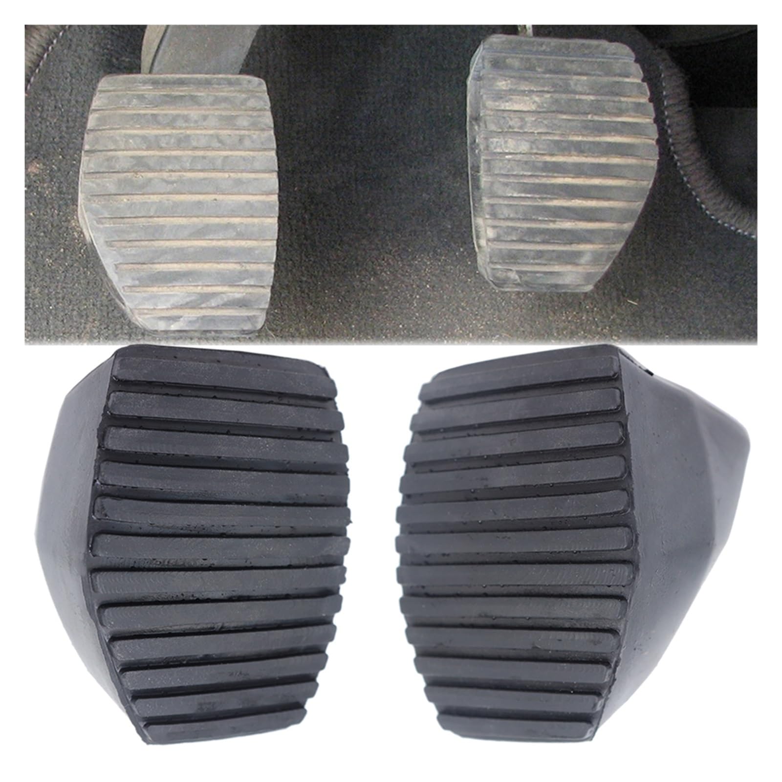 Pedalauflage Für Peugeot 307 2007 2006 2005 2004 2003 2002 2001 Auto Kupplung Bremse Fuß Gummi Pedal Pad Abdeckung 213026 450417 Bremse Pedalkappen(1 Kit) von WEIFANAA