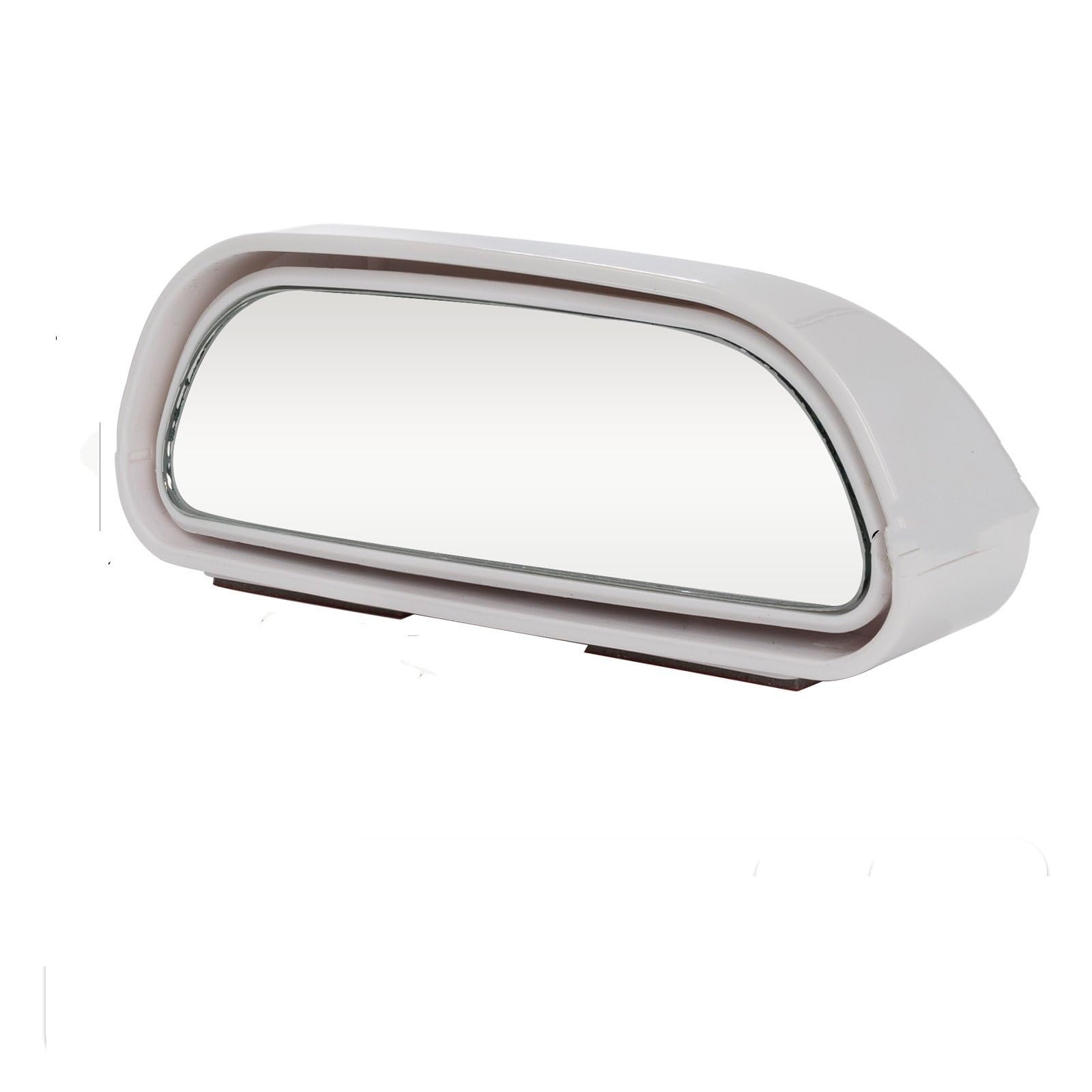 Rückspiegelglas 2Pcs 360 Grad Stick Auf Blind Spot Spiegel Auto Reverse Parkplatz Straße Sicherheit Weitwinkel Konvexen Rück Hilfs Rückspiegel Außenspiegel Glas(2pcs White) von WEIFANAA