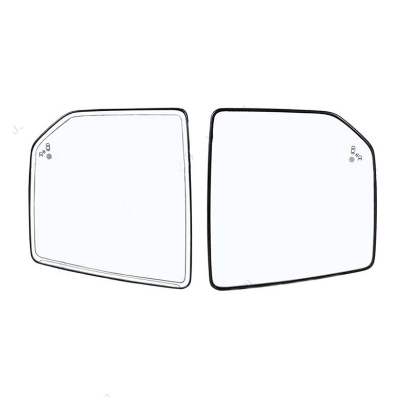 Rückspiegelglas Für Ford F150 Für F 150 2015-2020 Auto Außen Rückspiegel Objektiv Mit Erhitzt Blind Spot Warnung Hilfs Zubehör Außenspiegel Glas(1 Left and 1 Right) von WEIFANAA