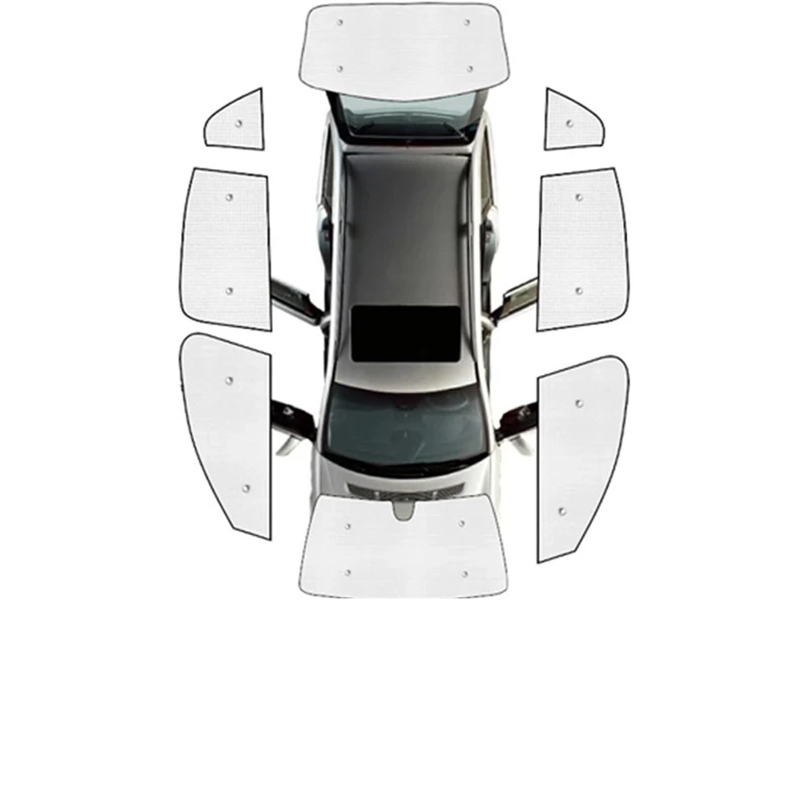 Sonnenblende Auto Für Avatr 11 E11 2022 2023 2024 Anti-UV-Windschutzscheibenvisiere Seitenfenstervorhang Autozubehör Auto-Sonnenschutzvisiere Zubehör Auto Autofenster Sonnenblende(All Sunshades) von WEIFANAA