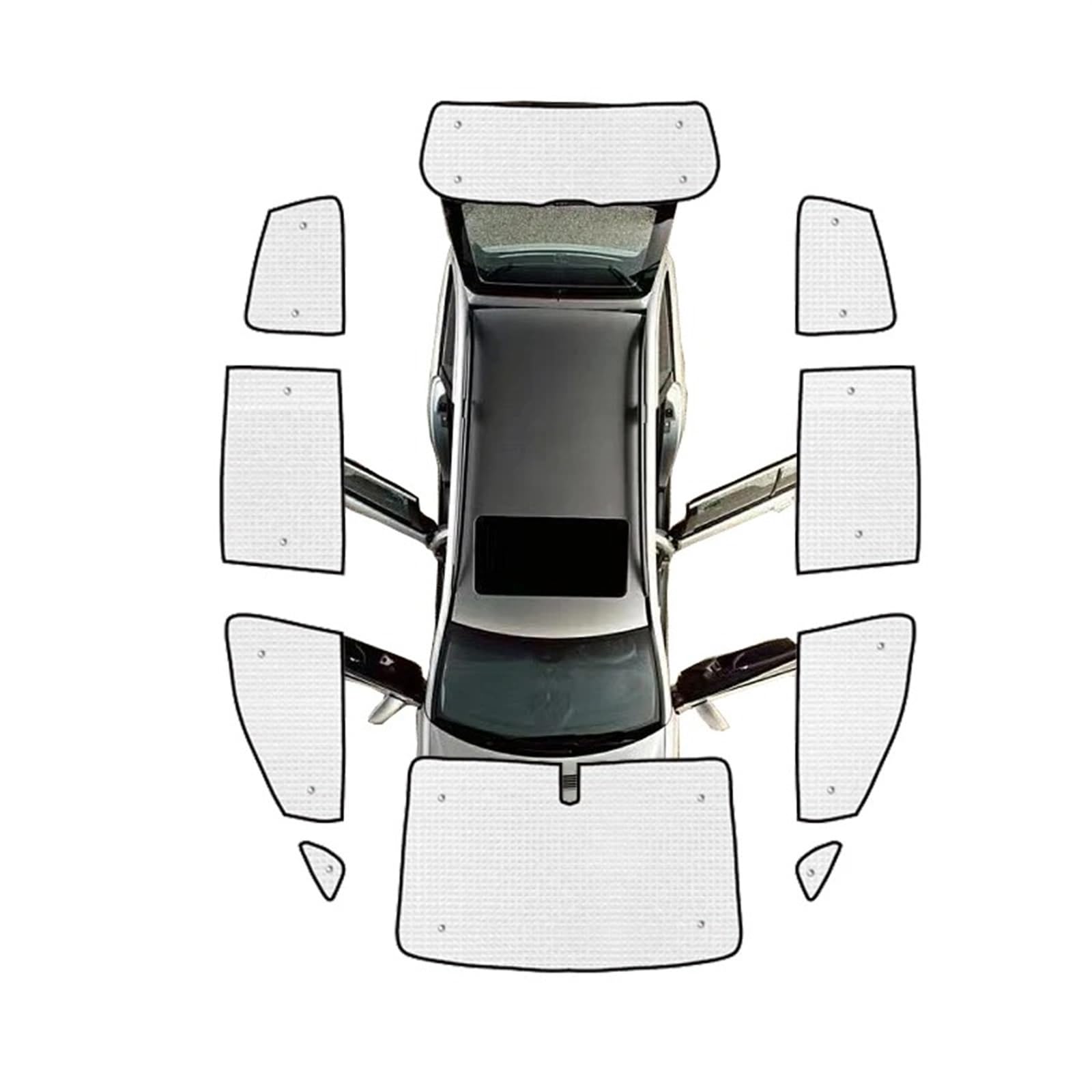 Sonnenblende Auto Für VW Für Sharan 7N 2010~2022 Sonnenschutz Sonnenschutz Fensterabdeckung Vorne Hinten Sonnenschutz Autozubehör Autoabdeckung Sonnenschirm Auto Autofenster Sonnenblende(All Sunshad von WEIFANAA