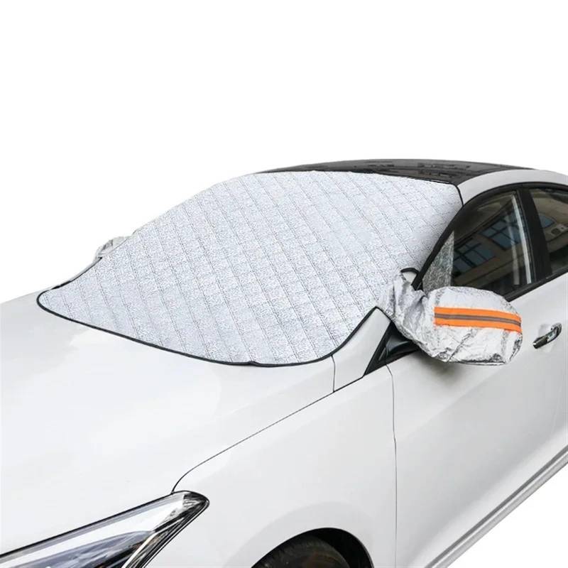 Sonnenblende Auto Sonnenschutzabdeckung Auto Windschutzscheibe Schnee Sonnenschutz Wasserdichter Schutz Automobil Magnetische Abdeckung Auto Frontscheibenabdeckung Auto Autofenster Sonnenblende(Large von WEIFANAA